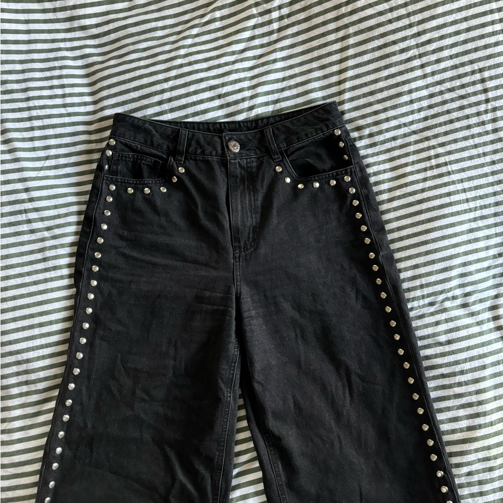 Black Studded Jeans
